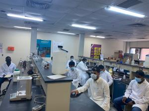 An Inspection Visit to the Student Laboratories by the Executive Team in the Department of Chemistry